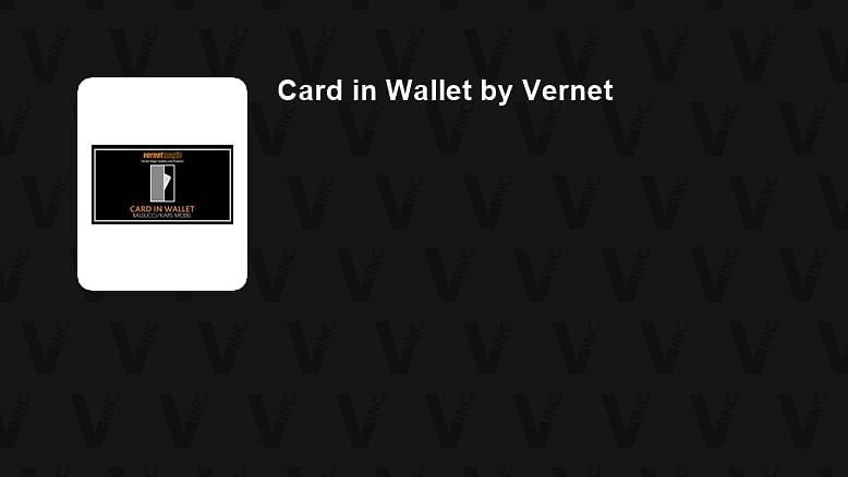 by Vernet Trick Card in Wallet Balducci//Kaps